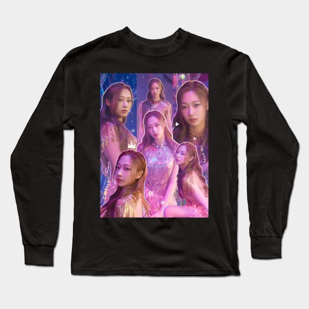 Aespa Giselle Collage Long Sleeve T-Shirt by hheiyeh